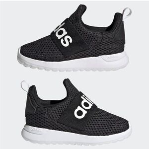 Toddler boy black adidas sneakers no ties size 7 baby no ties